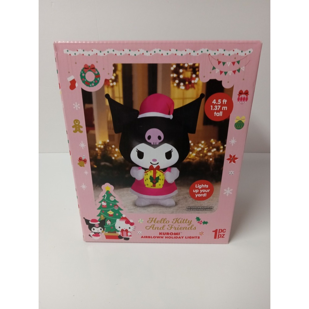 Hello Kitty "Kuromi" 4.5 Ft Airblown Yard Inflatable Air Blown Christmas LED New